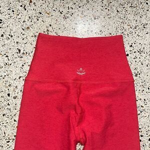 Beyond Yoga Heather pink xs high rise waist leggings